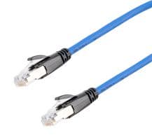 TRD626ASP-BLU-1F - L-COM - TRD626ASP-BLU-1F - Ethernet Cable, 10 Gigabit, 26AWG, Cat6a, RJ45 Plug to RJ45 Plug