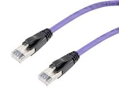 TRD626ASR-VLT-1F - L-COM - TRD626ASR-VLT-1F - Ethernet Cable, 10 Gigabit, 26AWG, Cat6a, RJ45 Plug to RJ45 Plug