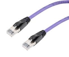 TRD626ASR-VLT-3F - L-COM - TRD626ASR-VLT-3F - Ethernet Cable, 10 Gigabit, 26AWG, Cat6a, RJ45 Plug to RJ45 Plug