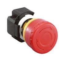 XA1E-BV303R - IDEC - XA1E-BV303R - Emergency Stop Switch, Non Illuminated, 3PST-NC, Pushlock Pull/Turn Reset, Solder Lug, 3 A, 125 V