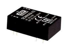 SCWN06A-05 - MEAN WELL - SCWN06A-05 - Isolated Through Hole DC/DC Converter, ITE & Industrial, DIP, 2:1, 6 W, 1 Output, 5 V