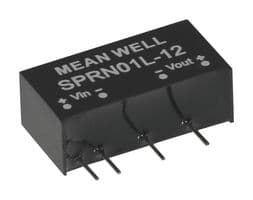 SPRN01L-05 - MEAN WELL - SPRN01L-05 - Isolated Through Hole DC/DC Converter, ITE & Industrial, SIP, 1 W, 1 Output, 5 V