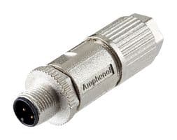 MSAS-04BMMD-SL8005 - AMPHENOL LTW - MSAS-04BMMD-SL8005 - Sensor Connector, Field Installable IDC, M Series, M12, Male, 4 Positions, IDC / IDT Pin