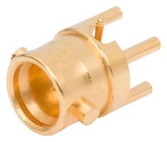 3811-40105 - AMPHENOL SV MICROWAVE - 3811-40105 - RF / Coaxial Connector, Smooth Bore, SMPS Coaxial, Straight Plug, Through Hole Vertical, 50 ohm