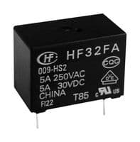 HF32FA/012-HSL1 - HONGFA - HF32FA/012-HSL1 - Power Relay, Subminiature, SPST-NO, 12 VDC, 5 A, HF32FA Series, Through Hole, Non Latching