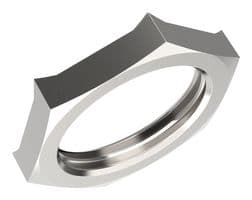 52103320LF - LAPP - 52103320LF - Locknut, Lead Free, M20 x 1.5, Brass, Nickel, 4.7 mm, SKINDICHT SM-PE-M Series