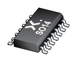 74HCS04D-Q100J - NEXPERIA - 74HCS04D-Q100J - Logic IC, AEC-Q100, Inverter, Hex, 1 Inputs, 14 Pins, SOIC