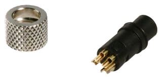 854-004-203RLS4 - NORCOMP - 854-004-203RLS4 - Sensor Connector, VULCON Series, M8, Female, 4 Positions, Solder Socket, Straight Cable Mount