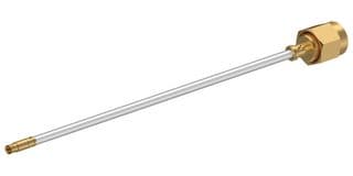 MF5302-29447J-11SK-12 - HUBER+SUHNER - MF5302-29447J-11SK-12 - RF / Coaxial Cable Assembly, VITA 67.3, 12 ", 304.8 mm, Multiflex 53-02, 50 ohm
