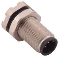 851-004-103R001 - NORCOMP - 851-004-103R001 - Sensor Connector, VULCON M5 Series, M5, Male, 4 Positions, Solder Pin, Straight Panel Mount