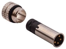 854-004-103RLS4 - NORCOMP - 854-004-103RLS4 - Sensor Connector, VULCON Series, M8, Male, 4 Positions, Solder Pin, Straight Cable Mount