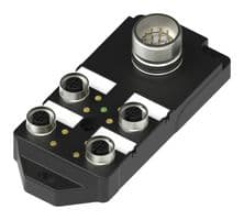 43-08001 - AMPHENOL CONEC - 43-08001 - Sensor Distribution Box, M23 Connector - 12 Pole, M12 Connector - 5 Pole, 4 Ports, IP67