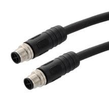 TRGS401S-P6B-1M - L-COM - TRGS401S-P6B-1M - Sensor Cable, M12 Plug, M12 Plug, 4 Positions, 1 m, 3.3 ft