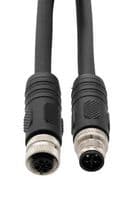 TRGS402S-P6B-1M - L-COM - TRGS402S-P6B-1M - Sensor Cable, M12 Plug, M12 Receptacle, 4 Positions, 1 m, 3.3 ft