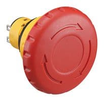 XA1E-BV3U02-R - IDEC - XA1E-BV3U02-R - Emergency Stop Switch, DPST-NC, Pushlock Turn Reset, Solder, 5 A, 250 V, 250 V