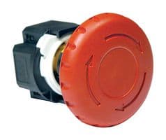 XA1E-BV404-R - IDEC - XA1E-BV404-R - Emergency Stop Switch, 4PST-NC, Pushlock Reset/Push-Pull, Solder, 5 A, 250 V, 250 V
