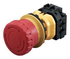 XN1E-BV422MR - IDEC - XN1E-BV422MR - Emergency Stop Switch, DPST-NO, DPST-NC, On-Off, Screw, 5 A, 250 V, 250 V