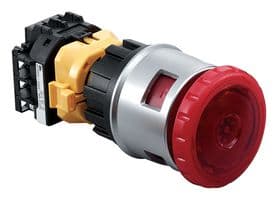 XN4E-TL403Q4MR - IDEC - XN4E-TL403Q4MR - Emergency Stop Switch, 3PST-NC, On-Off, Screw, 5 A, 250 V, 250 V
