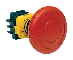 XW1E-BV502M-R - IDEC - XW1E-BV502M-R - Emergency Stop Switch, DPST-NC, Pushlock Reset/Push-Pull, Screw, 5 A, 250 V, 250 V