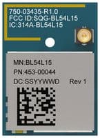 453-00044C - EZURIO - 453-00044C - Bluetooth Module, MHF4 Connector, 2.48 GHz, AADC, GPIO, I2C, I2S, PDM, PWM, SPI, UART