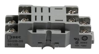 SH2B-05 - IDEC - SH2B-05 - Relay Socket, DIN Rail, Screw, 8 Pins, 10 A, 300 V, RH Series