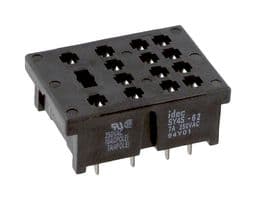 SY4S-62 - IDEC - SY4S-62 - Relay Socket, Through Hole, Through Hole, 14 Pins, 7 A, 250 V, RU Series