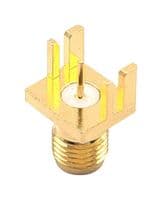 BU-1420711871 - MUELLER ELECTRIC - BU-1420711871 - RF / Coaxial Connector, SMA Coaxial, Straight Jack, Board Edge / End Launch, 50 ohm