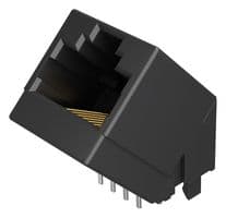 RJE7N1880401 - AMPHENOL COMMUNICATIONS SOLUTIONS - RJE7N1880401 - CAT5E MOD JACK,TAB UP,45 DEG,SIN PORT.