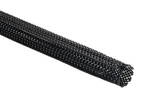 170-41200 HEGT12BK - HELLERMANNTYTON - 170-41200 HEGT12BK - Sleeving, Braided, Nylon 6.6 (Polyamide 6.6), Black, 12 mm, 100 m, 328 ft