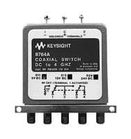 8764A/-024 - KEYSIGHT TECHNOLOGIES - 8764A/-024 - Coaxial Switch, 5-Port, SAM Female, 0.25 dB Insertion Loss, 100 dB Isolation, 4 GHz, 8764 Series