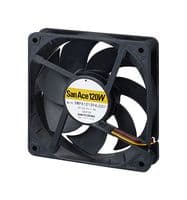 9WPA1212G4001 - SANYO DENKI - 9WPA1212G4001 - DC Axial Fan, 12 V, Square, 120 mm, 25 mm, Precision Ball Bearing, 117 CFM