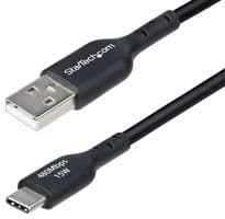 USB2AC30CMBK - STARTECH - USB2AC30CMBK - USB Cable, Type A Plug to Type C Plug, 300 mm, 12 ", USB 2.0, Black