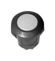LTM3-02-G - NIDEC COMPONENTS - LTM3-02-G - Pushbutton Switch, LTM3-02 Series, 15 mm, SPST, Off-(On), Round Flat, Grey
