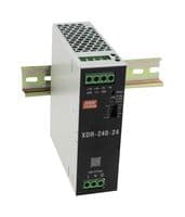 XDR-240-24 - MEAN WELL - XDR-240-24 - AC/DC DIN Rail Power Supply (PSU), Screw Terminal, ITE, Industrial & Laboratory Equipment, 1 Output