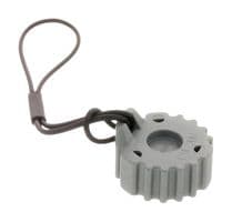 HDC16-3-JDL - DEUTSCH - TE CONNECTIVITY - HDC16-3-JDL - Dust Cap / Cover, 3Pos, Grey, Dust Cap, AMP HD10 Series Circular Receptacle Connectors