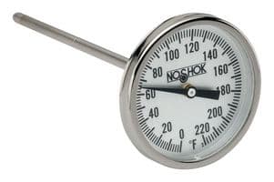 20-110-040-0/200-F/C - NOSHOK - 20-110-040-0/200-F/C - GAUGE, 0 TO 200 DEG F/C, 101.6MM STEM