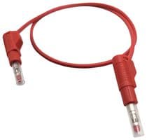 BU-2060-A-025-2 - MUELLER ELECTRIC - BU-2060-A-025-2 - Banana Test Lead, 4mm Stackable Banana Plug, Retractable Sleeve