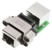 MRJR878001 - AMPHENOL COMMUNICATIONS SOLUTIONS - MRJR878001 - Modular Connector, RJ45 Jack, 1 x 1 (Port), 8P8C, Cat5e, IP67, Panel Mount, Through Hole Mount