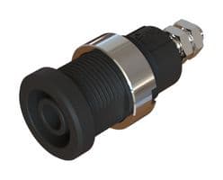 CT4397-01-0 - CAL TEST ELECTRONICS - CT4397-01-0 - Banana Test Connector, 4mm, Jack, Panel Mount, 36 A, 1 kV, Nickel Plated Contacts, Black