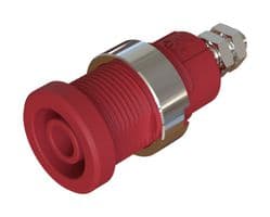 CT4397-01-2 - CAL TEST ELECTRONICS - CT4397-01-2 - Banana Test Connector, 4mm, Jack, Panel Mount, 36 A, 1 kV, Nickel Plated Contacts, Red
