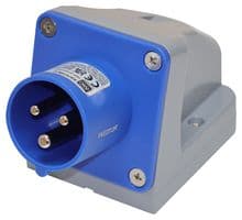 K9701BLU - HONEYWELL - K9701BLU - Pin & Sleeve Connector, 16 A, 250 V, Surface Mount, Inlet, Blue