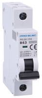 PELB1192 - PRO ELEC - PELB1192 - Thermal Magnetic Circuit Breaker, 63 A, 1 Pole, 415 V, DIN Rail