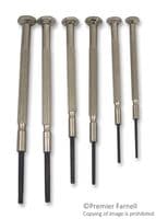 D00392 - DURATOOL - D00392 - Screwdriver, Precision Set, Torx Jeweller, Steel, 6 Pieces of T5, T6, T7, T8, T9 and T10 Torx Set