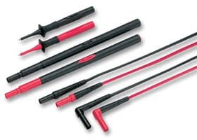 FLUKE TL238 - FLUKE - FLUKE TL238 - Test Lead Kit,TL224 Silicone Right Angle / Straight Test Lead Set, Probe Set, Test Probe Extender