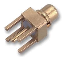 81_MMCX-50-0-1/111_OE - HUBER+SUHNER - 81_MMCX-50-0-1/111_OE - RF / Coaxial Connector, MMCX Coaxial, Straight Plug, Through Hole Vertical, 50 ohm