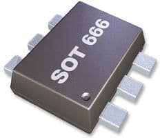 BC847BVN,115 - NEXPERIA - BC847BVN,115 - Bipolar Transistor Array, General Purpose, Complementary NPN and PNP, 45 V, 45 V, 100 mA, 100 mA