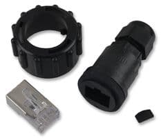 84700-0002 - MOLEX - 84700-0002 - Modular Connector, BRAD, RJ45 Plug, 1 x 1 (Port), 8P8C, Cat5e, IP67, Cable Mount