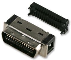 10114-6000EL - 3M - 10114-6000EL - D Sub Connector, Mini D (Ribbon Connector), Plug, MDR 101, 14 Contacts, IDC / IDT