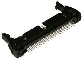 N3432-6302RB - 3M - N3432-6302RB - Pin Header, Long Latch, Wire-to-Board, 2.54 mm, 2 Rows, 40 Contacts, Through Hole Straight, 3000