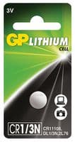GPPBL1/3N000 - GP BATTERIES - GPPBL1/3N000 - Battery, 3 V, 1/3N, Lithium Manganese Dioxide, 160 mAh, Pressure Contact, 1